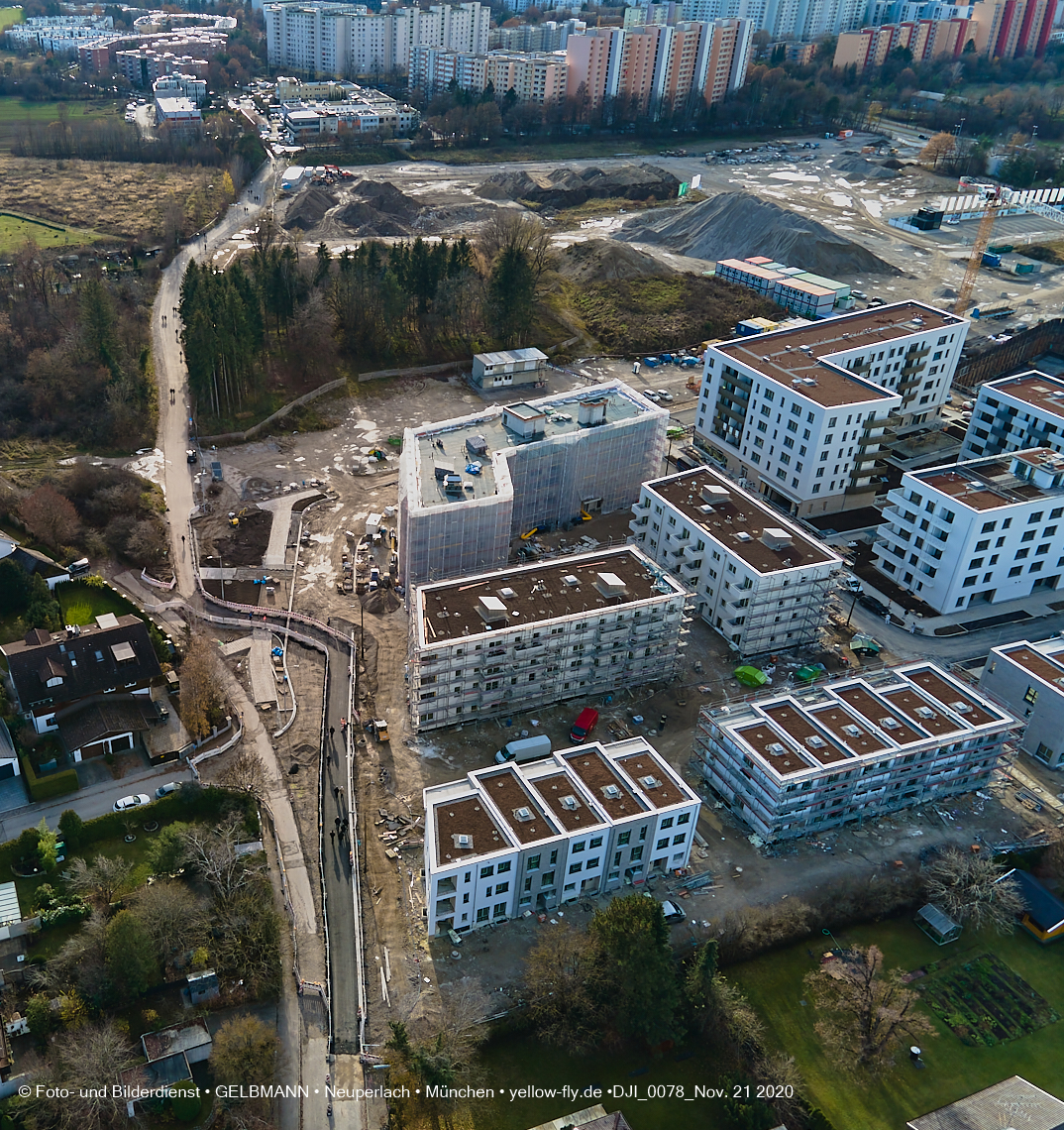 21.11.2020 - Piederstrorfer Gelände und Alexisquartier in Neuperlach in München 21.11.2020 - Piederstrorfer Gelände und Alexisquartier in Neuperlach in München